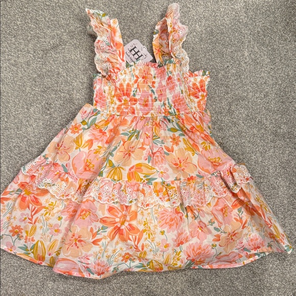 Haute Hippie Floral Pink Kids Dress 2T NWT - Picture 1 of 3